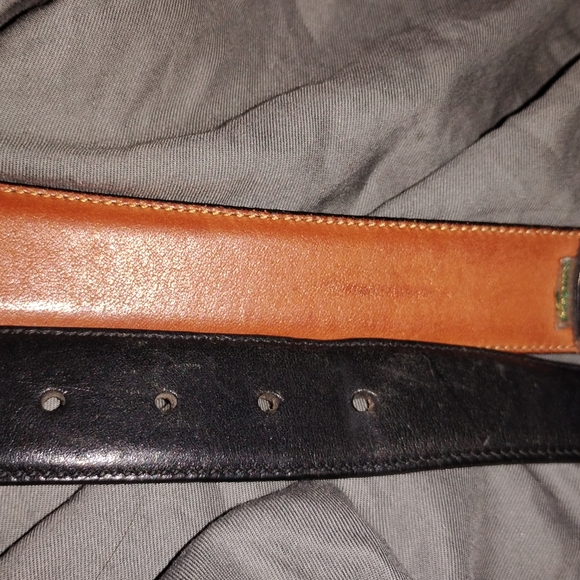 Trafalgar Ltd Genuine Leather Belt Size 36 Brown Brass Buckle Classic Dress - Picture 3 of 8